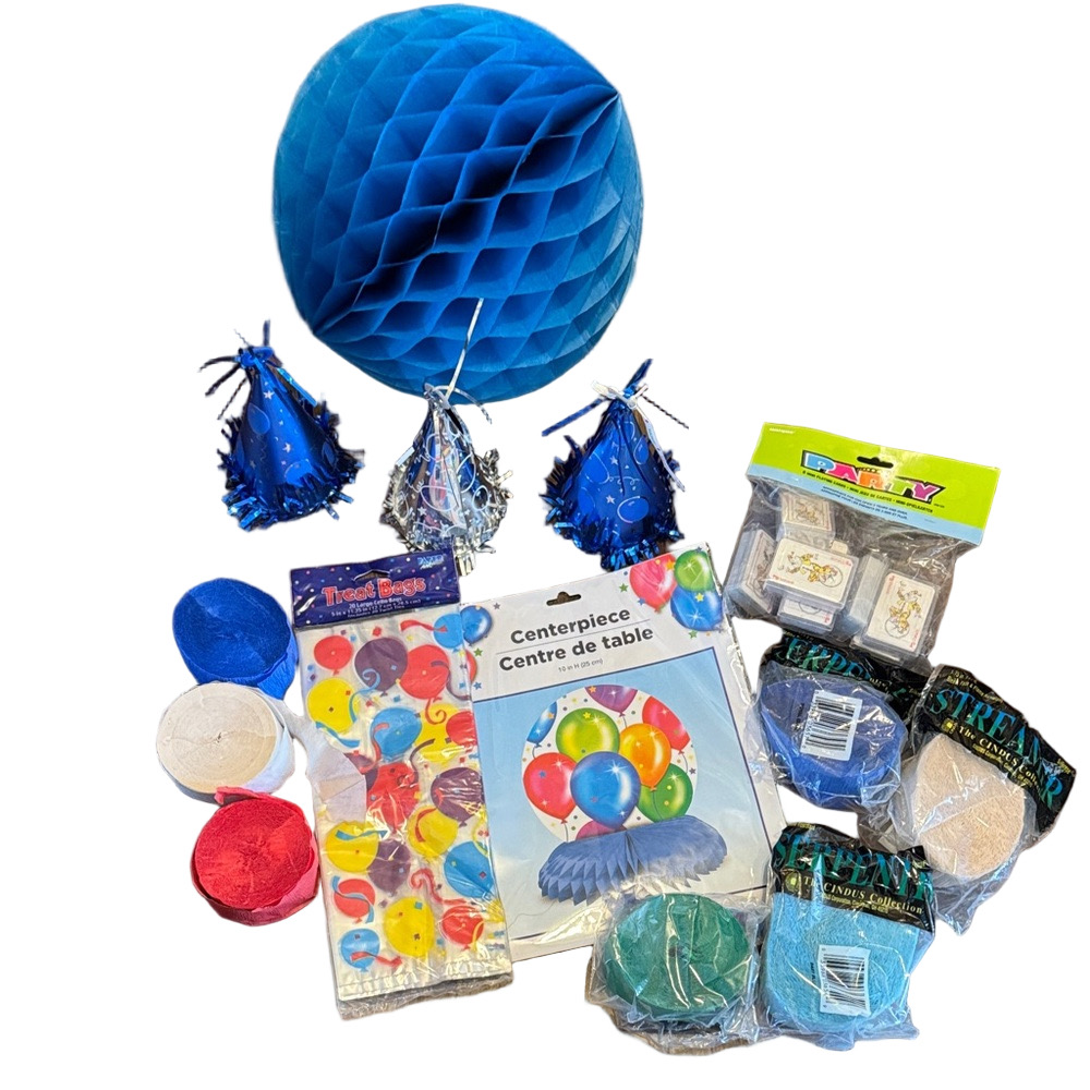 Vibrant Blue Party Decoration Set